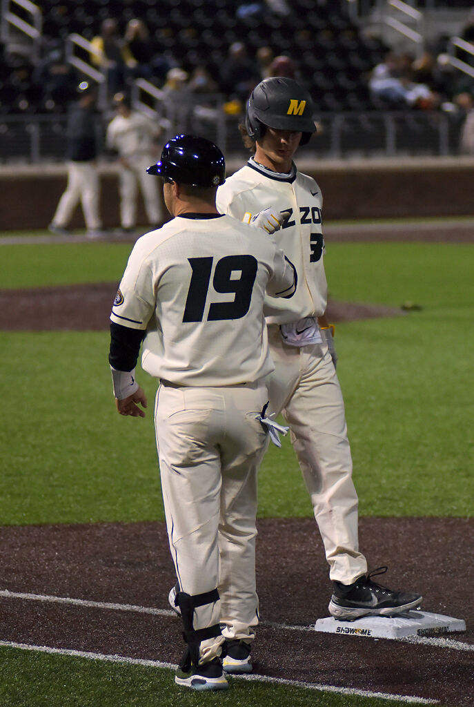 Ty Wilmsmeyer fist bumps